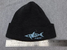 Kenichi Aspen Hat Beanie Fitted Mens One Size Charcoal Cuffed Embroidered