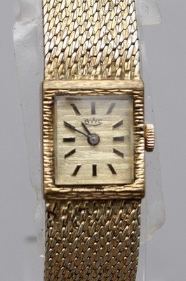 Vintage BWC Damenarmbanduhr, vergoldet, Handaufzug, defekt # 3899