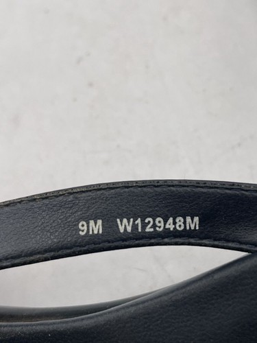 Tommy Hilfiger Flip Flop Sandal Women's Sz 9M Black Leather Slip-On Open Toe - Picture 6 of 7