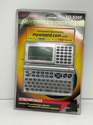 Sharp YO-520 Memo Master Organizer 1MB With PC Sync Software w/Cable, Manual