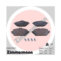 Zimmermann 22031.195.1 Bremsbelagsatz Scheibenbremse Vorderachse Mercedes Benz