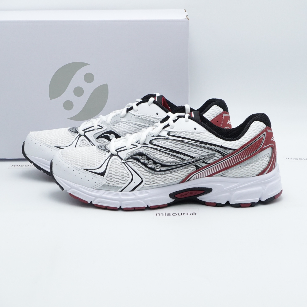 SIDI クリンチングシューズ ホワイト/グレー/レッド Size 10.5 Men's Saucony Ride Millennium Sneakers S70812-17 White