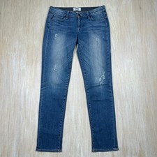 Paige Jimmy Jimmy Skinny Mid Rise Distressed Stretch Casual Blue Denim Jeans 25