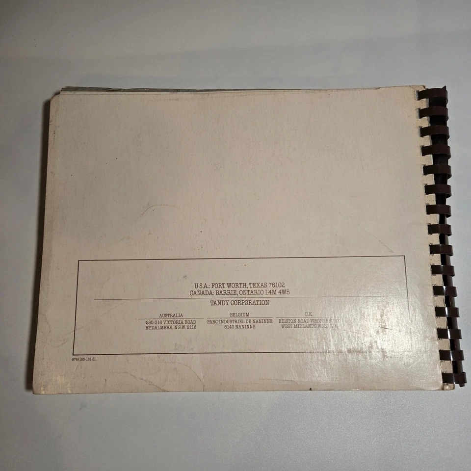 Vintage 1981 Tandy Getting Started with TRS-80 BASIC for the Model III Ex-Lib - Image 2 of 4