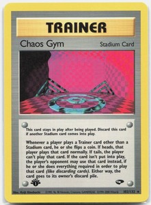 Chaos Gym 102/132 Gym Challenge 1st Edition Rare