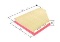 Bosch Luftfilter F 026 400 484 Filtereinsatz FüR X5 Bmw E70 Xdrive