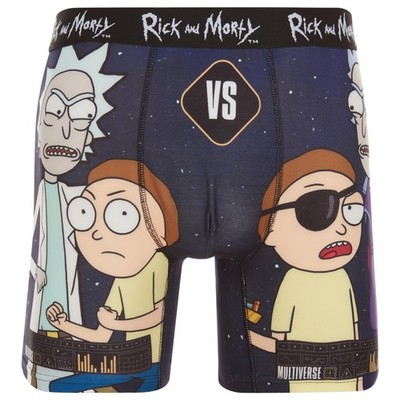 COCO BRANDS Mens Boxer Briefs - Rick and Morty Medium, & Black 