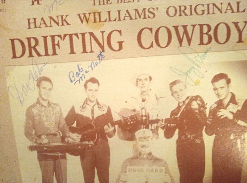 Hank Williams Original "Drifting Cowboy" Signed Photo/Cover Music Autograph