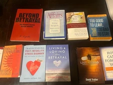 Lot of  10 books on Infidelity Cheating  & Affairs