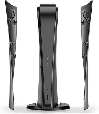 PS5-Konsolen-Cover Schwarz Hülle Ersatzplatte für Playstation 5 Digital Edition