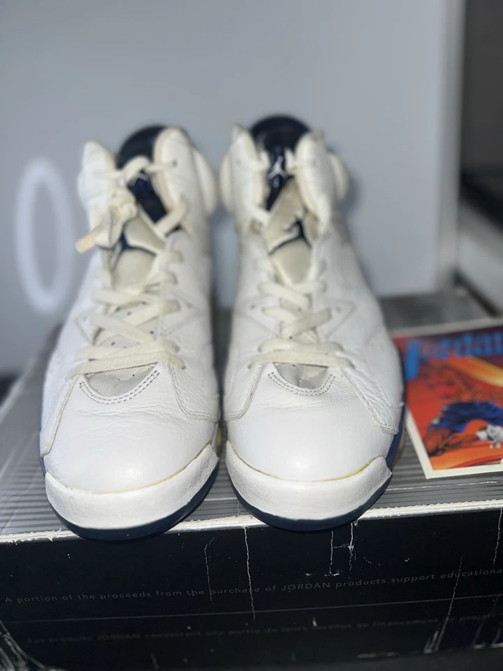 Talla 9.5 - Air Jordan 6 Retro 2000 Midnight Navy *LEER DESCRIPCIÓN* Foto 4 de 4