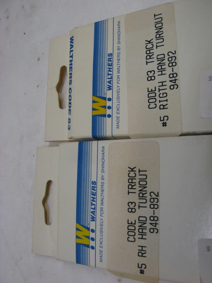 TWO HO WALTHERS/SHINOHARA CODE 83 RH#5 TURNOUT NOS - Image 3 of 4