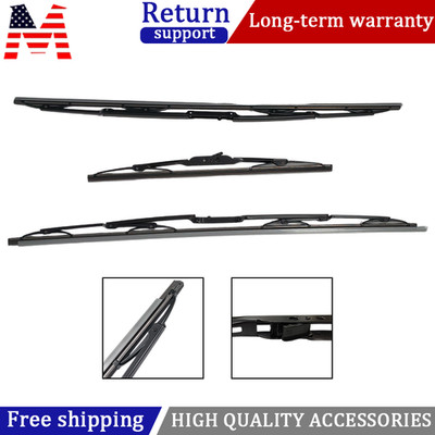 Front + Rear Wind Shield Wiper Blades Set For 2003-2012 Range Rover L322