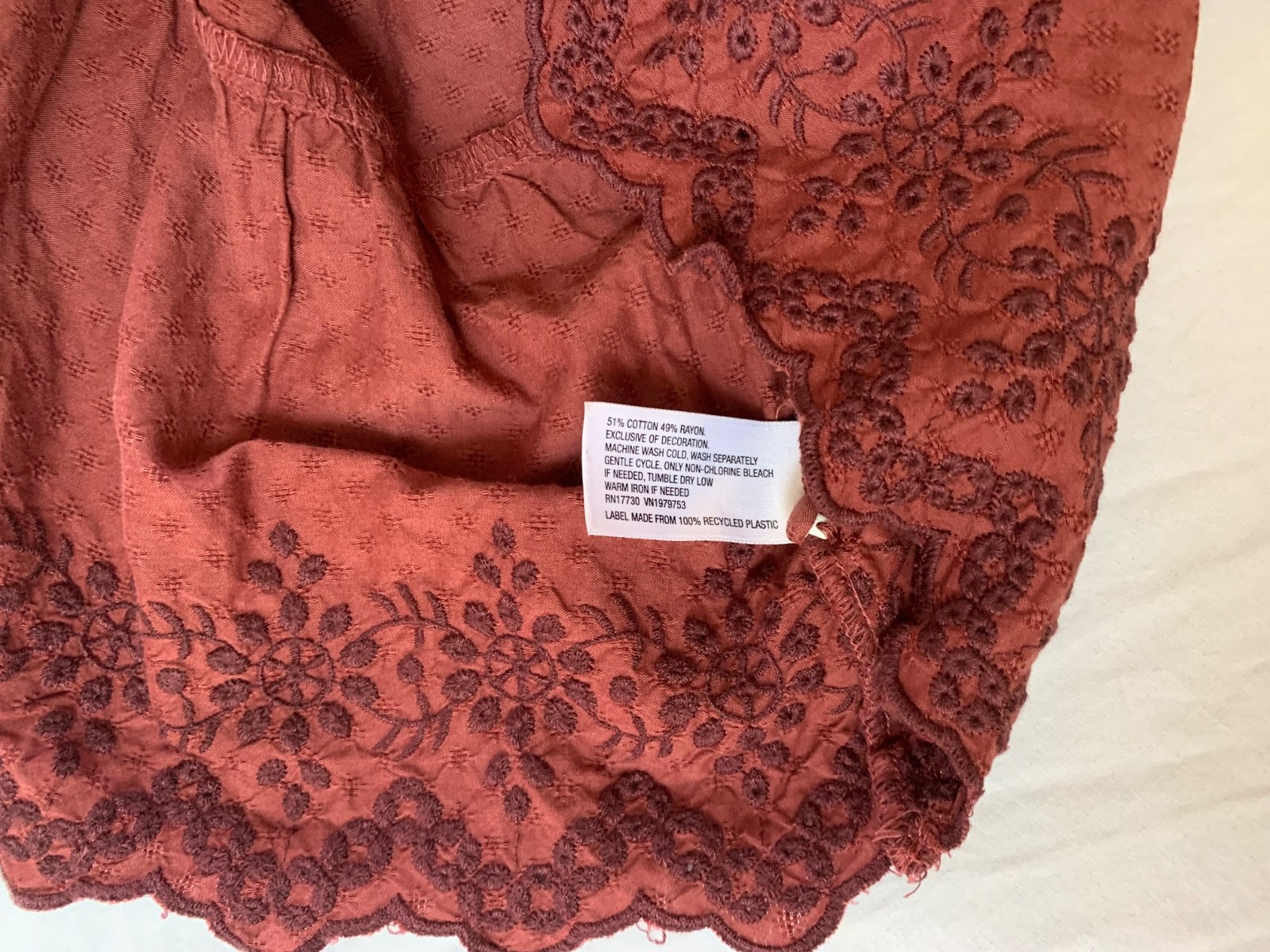 Universal Thread rust-burgundy prairie dress, ruf… - image 7