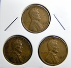 1935-P 1935-D 1935-S  Lincoln Wheat Copper Penny Cent - 3 Coin Set [USP-186] — photo 1