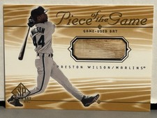 2001 SP Game Bat Edition Preston Wilson Piece of the Game #PW