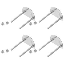 4Pcs Durable Stainless Steel Roller Skate Base Plates for Repair