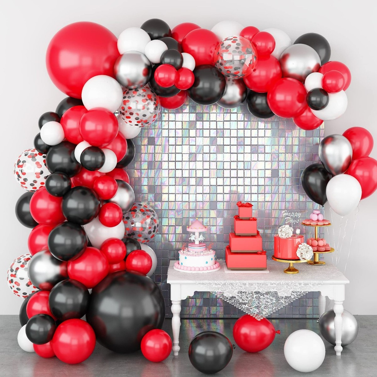 Décoration de fête sur le thème des choses Stranger Balloons Bannière Joyeux anniversaire Gâteau Topper