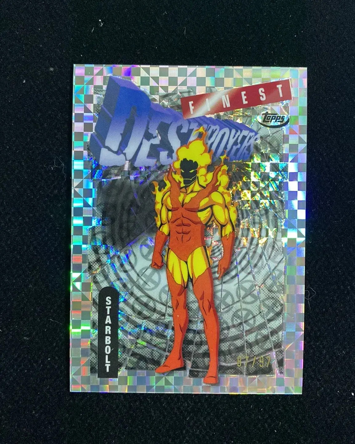 2025 Topps Finest Marvel X-Men '97 Uncommon X-Fractor #75 Starbolt 87/97 joe