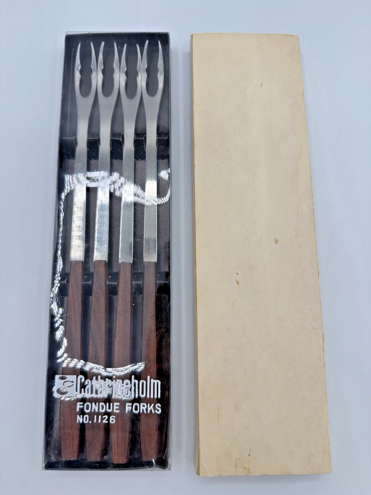 NEW MCM Vintage Cathrine Holm Fondue Tidbit Forks No. 1126 Set of 4 Japan 1960s
Opens in a new windo