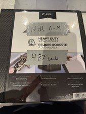 Base Hockey sports cards binders (2) Ordered Alphabetically (861 Cards)