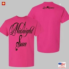 Zara Larsson Midnight Sun Pink Two Sided T-Shirt Concert Tour Fan Merch Tee