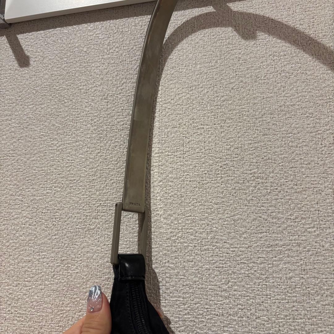 PRADA Metal Handle Nylon Shoulder Bag thumbnail 3