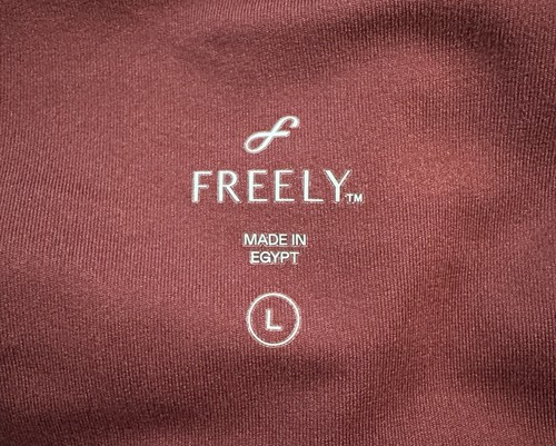 Freely Women's Leggings Pockets Ruby-Red Size Large Athletic Gym Yoga - Picture 7 of 9