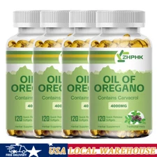 Oregano Oil Premium Formula 4000mg Organic Extract 120 Capsules Immune Support