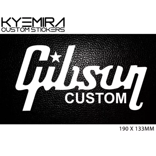 Gibson custom 190mm Vinyl Decal/Sticker Choose your colour KCS