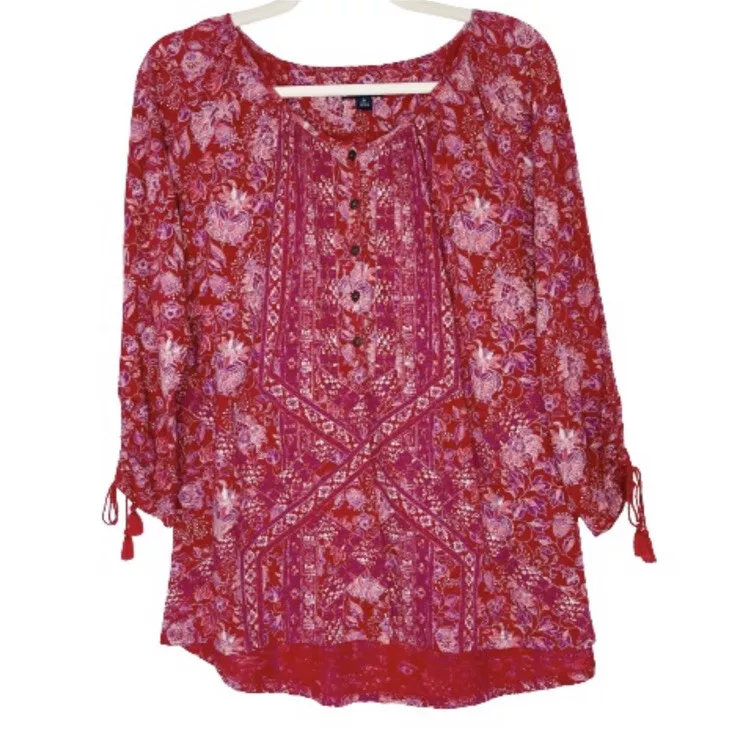 Lucky brand hotsell red top