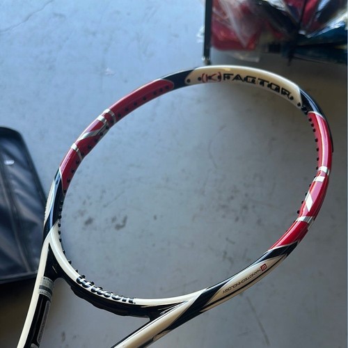 WILSON K Factor Six-One Team 95 Tennis Racquet Grip Size 4 Weight 289G (Same Pho - Picture 3 of 6