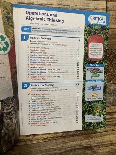 Student Edition Grade 1 2012 by HOUGHTON MIFFLIN HARCOURT Go Math - Bild 9 von 19