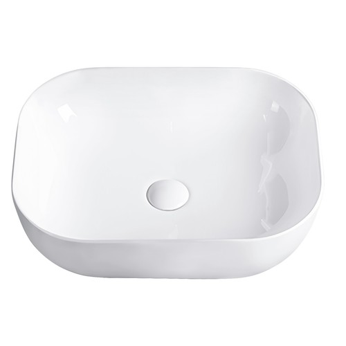 Bathroom Ceramic Basin Vanity Bowl Sink Counter Top High Gloss White Round Oval - Picture 47 of 77