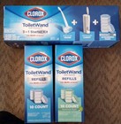3 Pcs. Clorox Toilet Wand 3 N 1 Starter Kit With 2 Boxes Of Refills