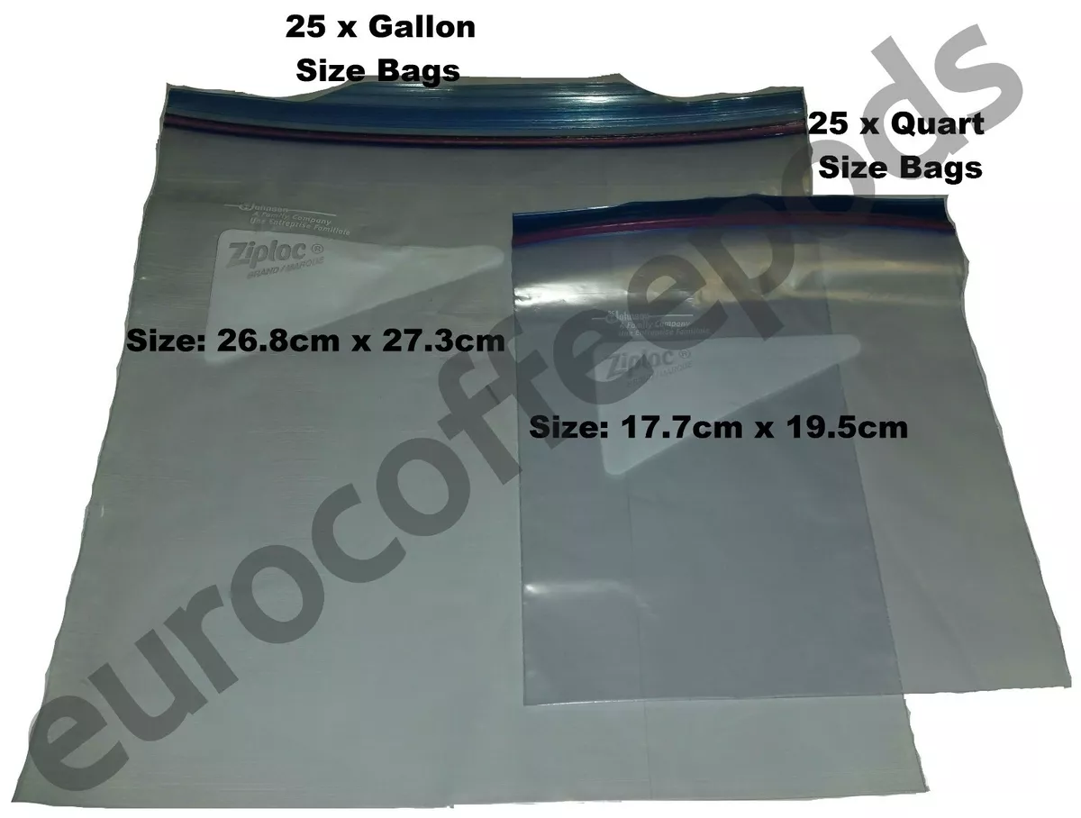 Ziploc Heavy Duty Freezer Bags, Gallon Size (Double Zipper) 152 Bags (4 x  38)