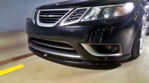 Front Diffuser Diffusor Maxton Design Gloss Black Abs For Saab 9-3 Turbo X - Picture 2 of 5