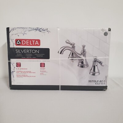 Delta Silverton Bathroom Faucet 2-Handle Widespread Chrome 35713LF-ECO New