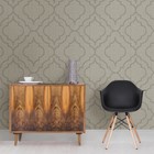 Brewster Garett Grey Riveted Quatrefoil Texture Modern Wallpaper 2767-003361