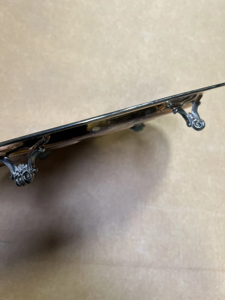 F.B. Большой винтажный сервировочный поднос Rogers Silver Co. 1883 - Изображение 4 из 4