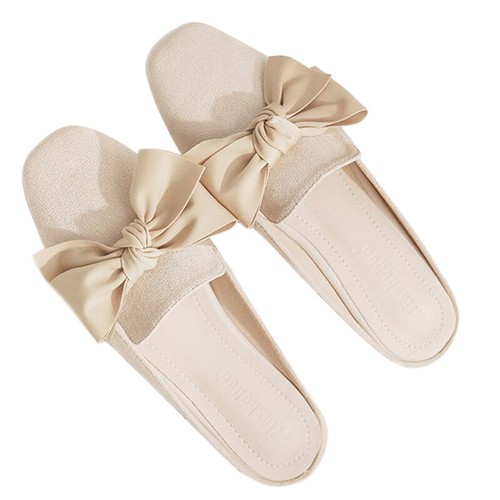 Women Slippers Closed Toe Mules Lady Slip On Dates Breathable Slides Flat Comfy - Picture 7 of 39