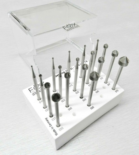 18 Pc Set Jewelry Making Stone Setting Burs Fig 413 Jewelers Setting Bur 010-070 - Picture 3 of 12