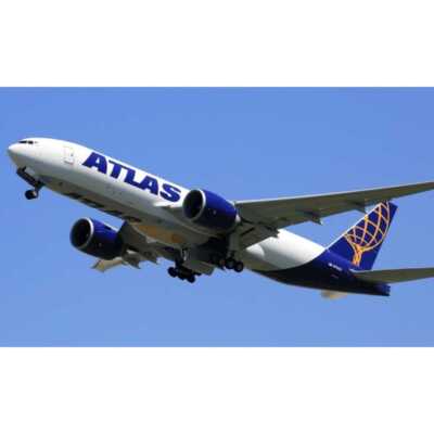 1:400 Phoenix Atlas Air B777-200LR Passenger Airplane Diecast Aircraft Model