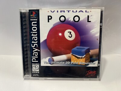 Virtual Pool Playstation 1 PS1 Complete CIB w/Reg Card Authentic