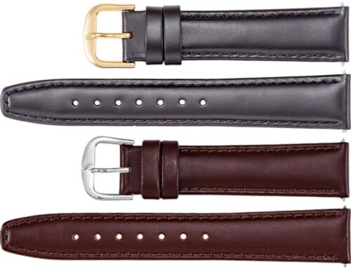 New Men's Long Leather Saddle Padded Watch Strap Band - 第 1/1 張圖片
