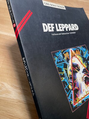 DEF LEPPARD HYSTERIA Band Score Japan Guitar TAB book | eBay