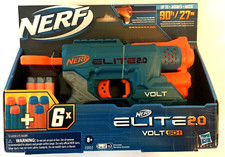 NERF Gun Elite 2.0 Volt SD-1 Blaster 6 Darts Fires 90 Feet Light Beam Ages 8+