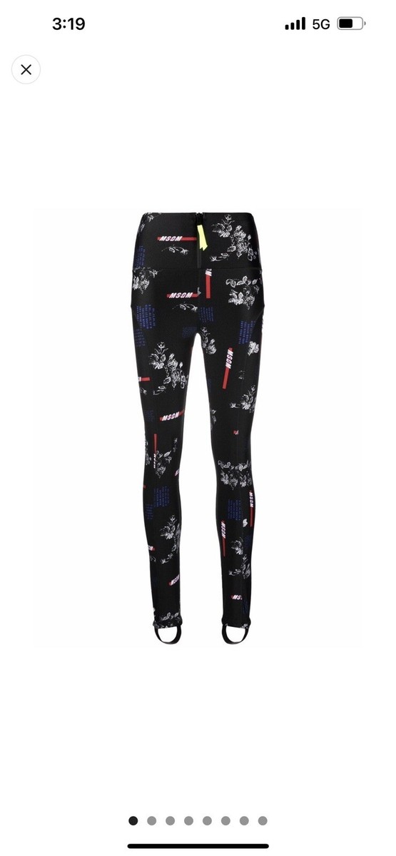 【送料&関税込】MSGM Leggings With Logo MSGM Graphic Logo Print Legging Sz S | eBay