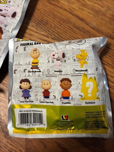 CACAHUETES - Figura - CLIP BOLSA - EXCLUSIVO SNOOPY - Cacahuetes - LOTE de 4 - Imagen 2 de 3