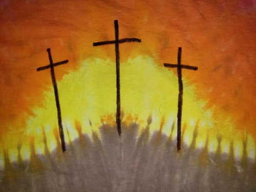 KIDS Handmade Tie Dye shirt CHRISTIAN - ANGEL or CROSS / 3 CROSSES - Picture 30 of 33